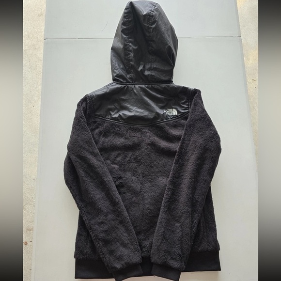 The North Face Fleece Hoodie Jacket Women S Black Full Zip Logo Cozy Excellent - Picture 11 of 14
